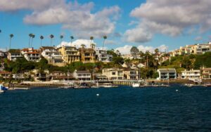 Newport Beach, California waterfront homes